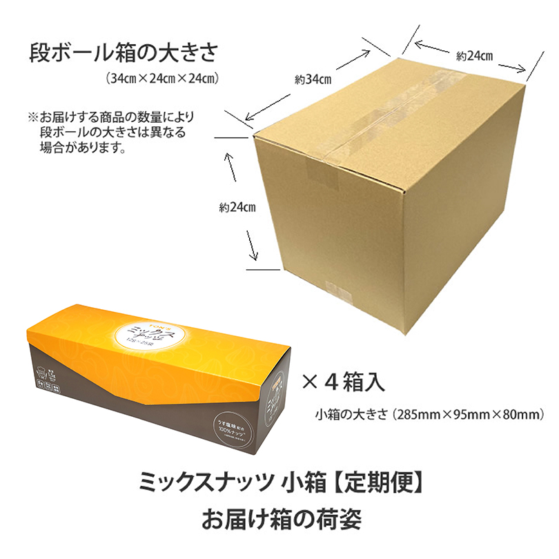 定期購入 定期便 ミックスナッツ 小箱